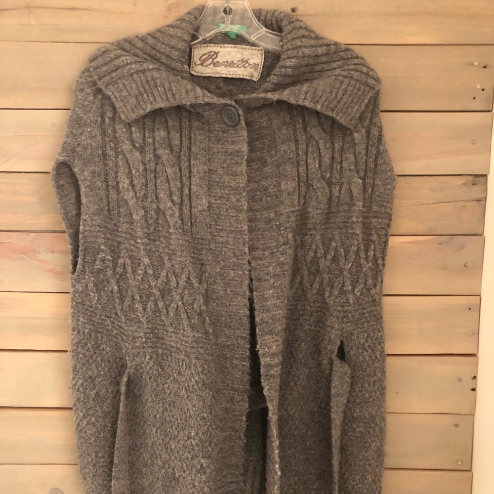 Cozy Sleeveless Cottage Coastal Grandma Librarian Cardigan Sweater Women’s